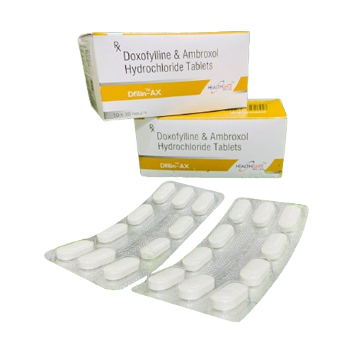 Doxofylline 400 mg + Ambroxol 30 mg Tablets Manufacturer | Supplier ...